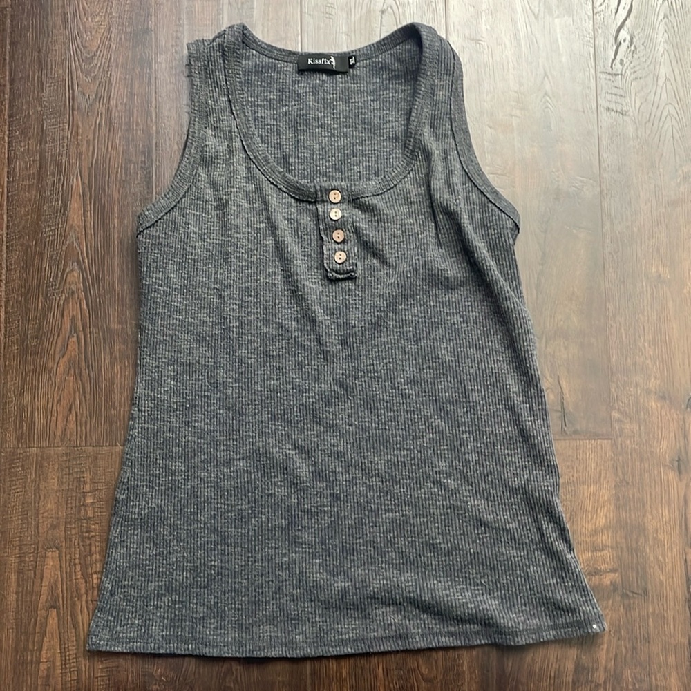 gray Kissfix tank top #A21